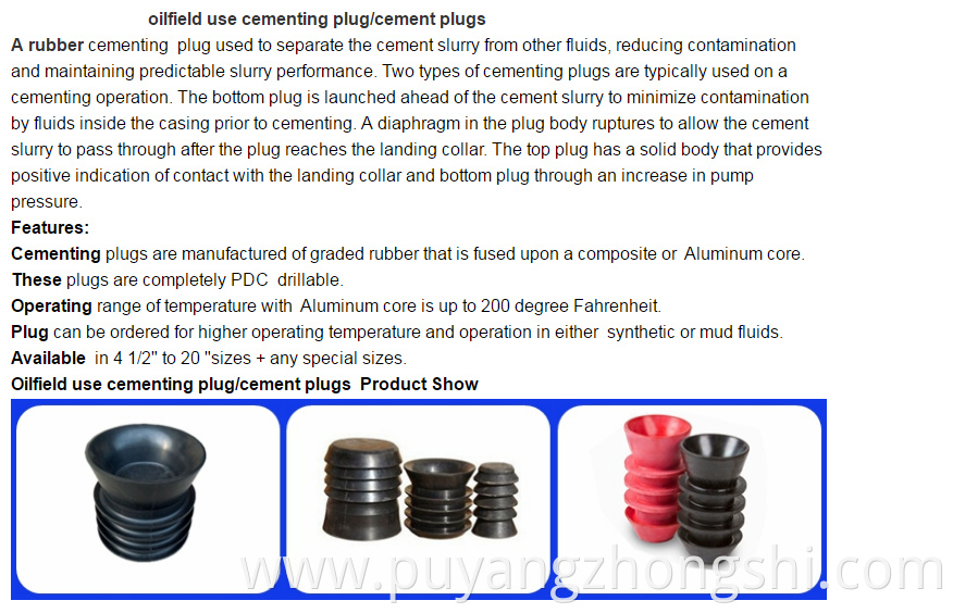 Cementing Top Bottom Plug